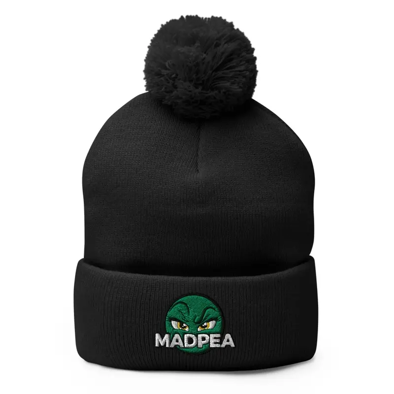 MadPea Logo Pom Beanie